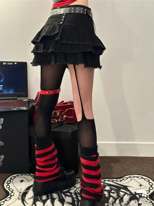 cutiekill-dark-layered-denim-skirt-om0231-4